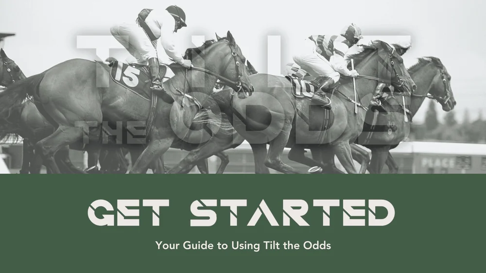 Illustration of getting started with the Tilt the Odds horse racing betting platform and trial signup