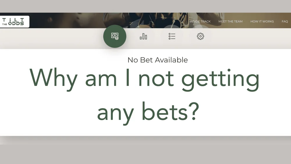 Illustration showing how to optimise Tilt the Odds settings and filters to get more matching bets